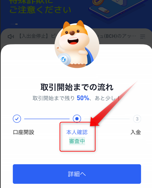 審査中